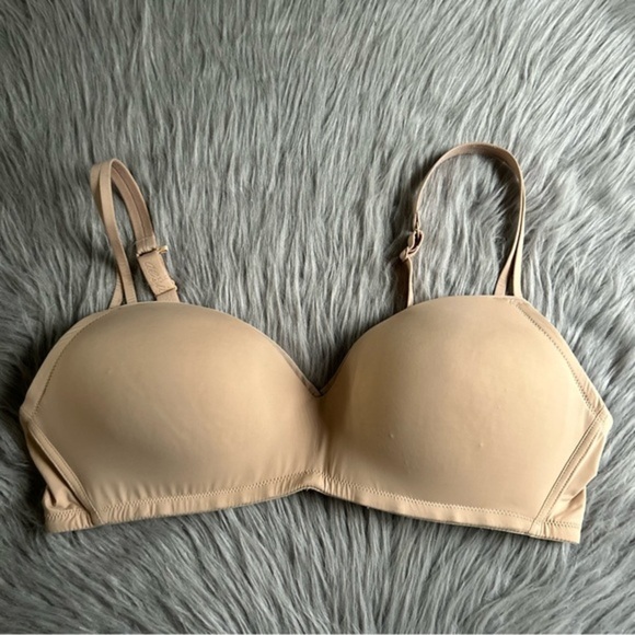 Aerie‎ Wireless Bra Womens Size 40C Beige Lightly Lined Wirefree Back Closure - Picture 1 of 10